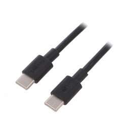 Cablu USB C Negru 1m USB 2.0 | Electronic-mag.ro | Componente Electronice