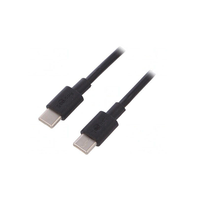Cablu USB C Negru 1m USB 2.0 | Electronic-mag.ro | Componente Electronice