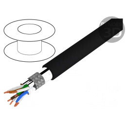 Cablu de Rețea ETHERLINE® LAN 1000 S/FTP 4x2x23AWG Cu PE | Electronic-mag.ro | Componente Electronice
