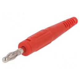 Mufă Banană 4mm 32A Roșie Neizolată | Electronic-mag.ro | Componente Electronice