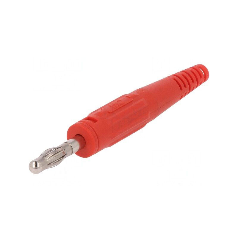 Mufă Banană 4mm 32A Roșie Neizolată | Electronic-mag.ro | Componente Electronice