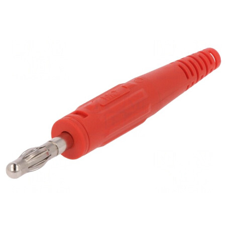 Mufă Banană 4mm 32A Roșie Neizolată | Electronic-mag.ro | Componente Electronice