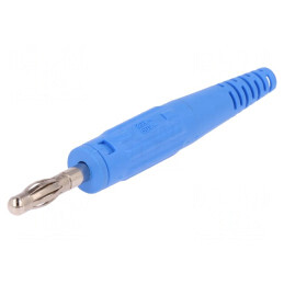Mufă Banană 4mm 32A Albastră Neizolată | Electronic-mag.ro | Componente Electronice