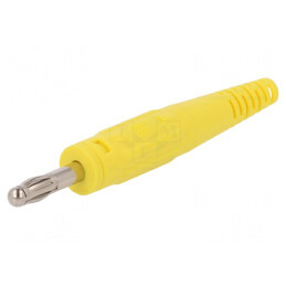 Mufă Banană 4mm Galbenă Neizolată 32A 60V