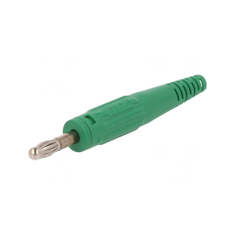 Mufă Banană 4mm Verde Neizolată 32A 60V | Electronic-mag.ro | Componente Electronice