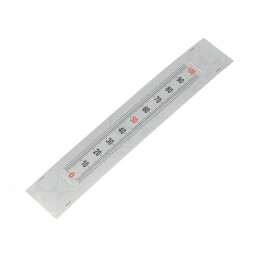 Mini-riglă autoadezivă plastic 11mm cifre verticale | Electronic-mag.ro | Componente Electronice