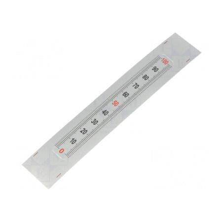 Mini-riglă autoadezivă plastic 11mm cifre verticale | Electronic-mag.ro | Componente Electronice
