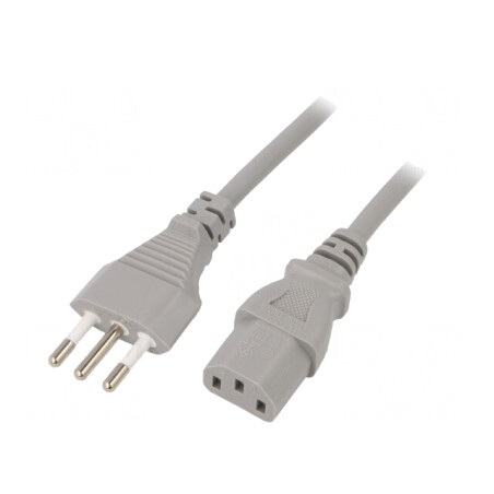 Cablu Alimentare IEC C13 Mamă 1m Gri 10A | Electronic-mag.ro | Componente Electronice