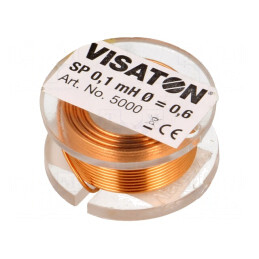 Bobină Inductor 0,1mH 25mm 12mm 0,6mm 0,35Ω | Electronic-mag.ro | Componente Electronice