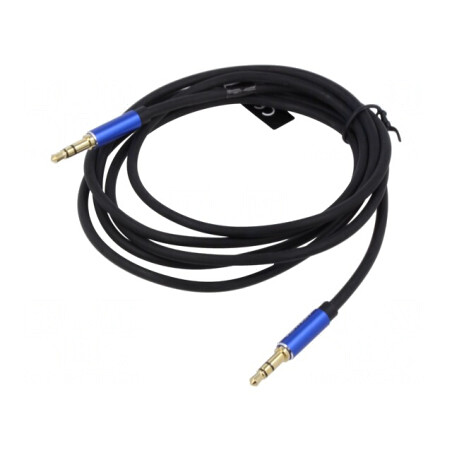 Cablu Jack 3,5mm 4pin 1,5m Negru | Electronic-mag.ro | Componente Electronice
