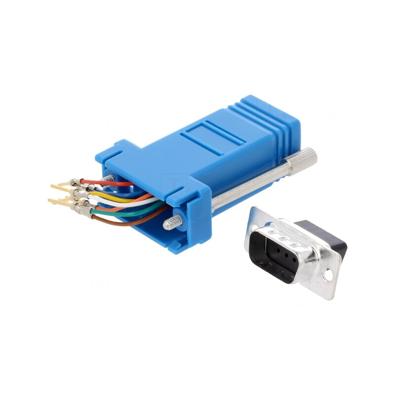 Adaptor D-Sub 9pin Tată la RJ45 Soclu Albastru | Electronic-mag.ro | Componente Electronice Adaptor D-Sub 9pin Tată la RJ45 Soclu Albastru | Electronic-mag.ro | Componente Electronice