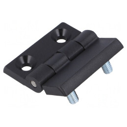 Balama Poliamidă Neagră 50mm 2 Orificii | Electronic-mag.ro | Componente Electronice