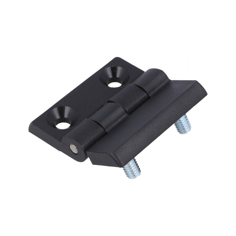 Balama Poliamidă Neagră 50mm 2 Orificii | Electronic-mag.ro | Componente Electronice