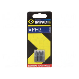 Capăt Șurubelniță Phillips PH2 25mm 3buc | Electronic-mag.ro | Componente Electronice