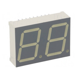 Afișaj LED 7 Segmente 20mm Verde 2 Digits | Electronic-mag.ro | Componente Electronice