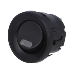 Comutator Rocker ON-OFF cu LED Negru 3A/250V