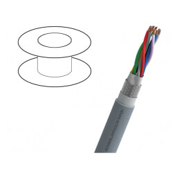 Cablu MOTIONLINE® Advanced 4x2x0.34mm2 PVC Gri 300V | Electronic-mag.ro | Componente Electronice