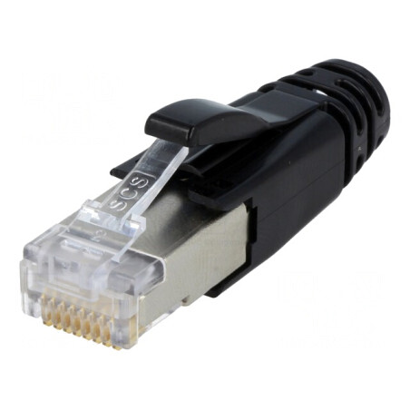 Mufă RJ45 8P8C Ecranată IDC Crimpată | Electronic-mag.ro | Componente Electronice