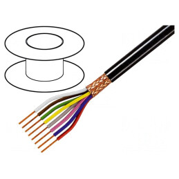 Cablu ecranat 8x0,25mm2 cupru | Electronic-mag.ro | Componente Electronice