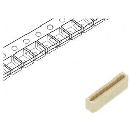Conector PCB-PCB Mamă 80 PIN 0.5mm SMT Vertical | Electronic-mag.ro | Componente Electronice
