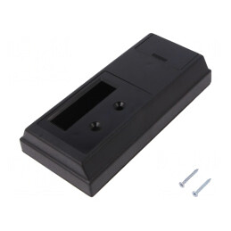 Carcasă montare pe perete ABS neagră 81x170x32mm | Electronic-mag.ro | Componente Electronice