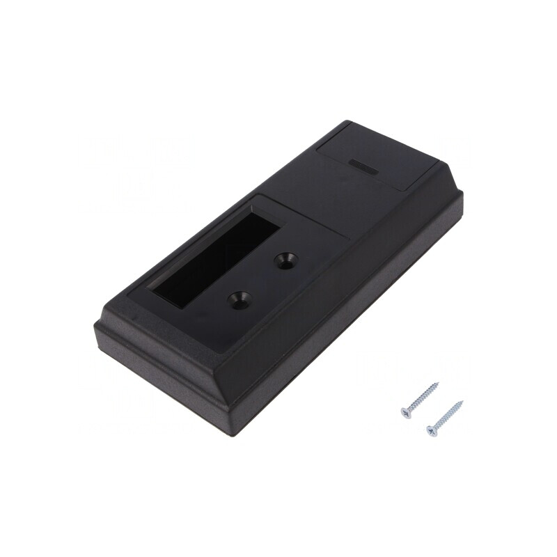 Carcasă montare pe perete ABS neagră 81x170x32mm | Electronic-mag.ro | Componente Electronice
