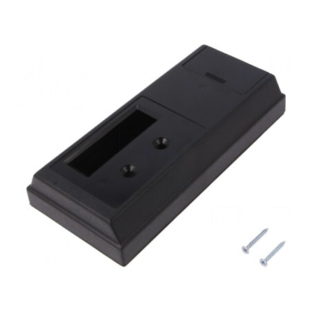 Carcasă montare pe perete ABS neagră 81x170x32mm | Electronic-mag.ro | Componente Electronice