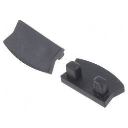 Obturator Negru pentru Profile LED, Set 10 Buc. | Electronic-mag.ro | Componente Electronice
