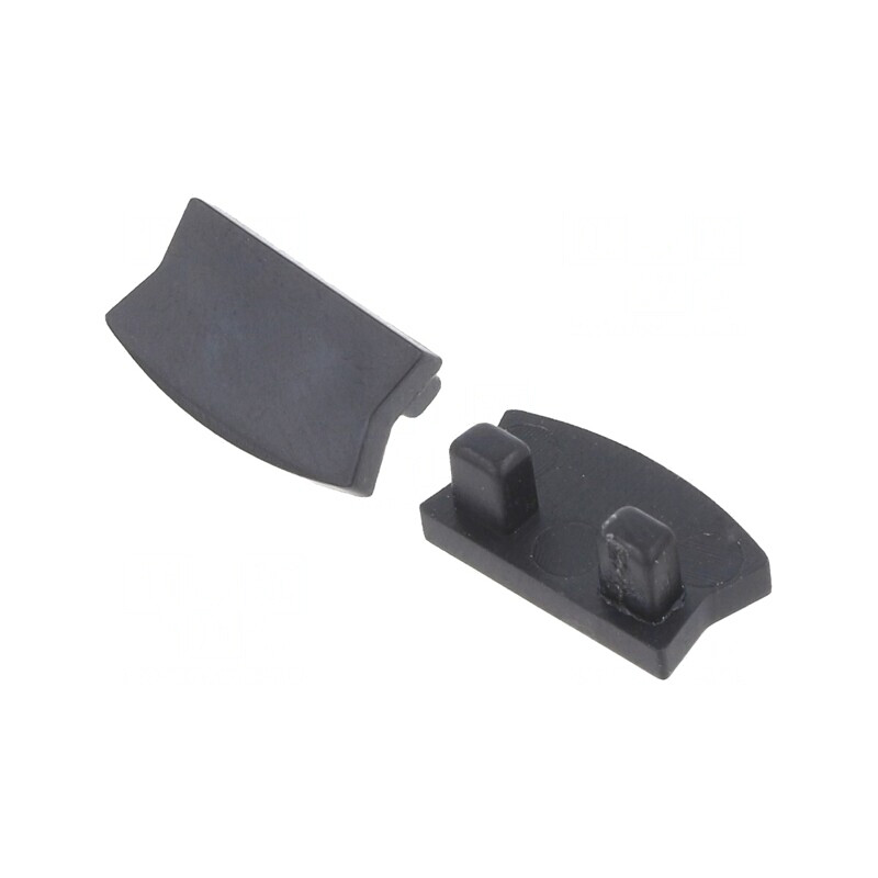 Obturator Negru pentru Profile LED, Set 10 Buc. | Electronic-mag.ro | Componente Electronice
