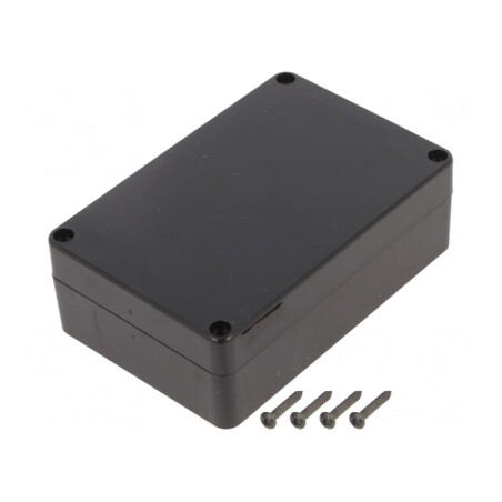 Carcasă universală ABS neagră IP65 70x105x35 mm | Electronic-mag.ro | Componente Electronice