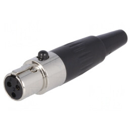 Mufă XLR Mini Mamă 3-Pin Pe Cablu | Electronic-mag.ro | Componente Electronice