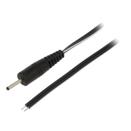 Cablu Alimentare DC 2,35/0,7mm Negru 1,5m | Electronic-mag.ro | Componente Electronice