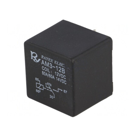 Releu Electromagnetic SPDT 12V 80A Autovehicule | Electronic-mag.ro | Componente Electronice