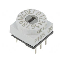 Întrerupător Codificare HEX/BCD 16 Poz THT 80mΩ | Electronic-mag.ro | Componente Electronice