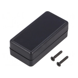 Carcasă Universală 1551 MINI ABS Neagră 25x50x15mm | Electronic-mag.ro | Componente Electronice