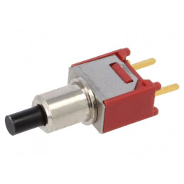 Comutator cu Acționare prin Apăsare 2 Poz SPST-NO THT | Electronic-mag.ro | Componente Electronice