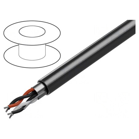 Cablu RS232 2x2x24AWG Ecranat LSZH | Electronic-mag.ro | Componente Electronice