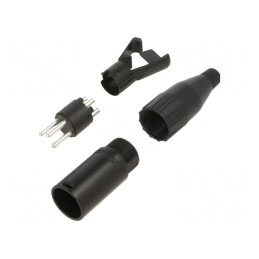 Adaptor Metalic cu 3 Pini pentru Cablu | Electronic-mag.ro | Componente Electronice