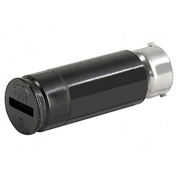Adaptor Siguranțe Cilindrice 6,3x32mm 10A 500VAC Negru | Electronic-mag.ro | Componente Electronice