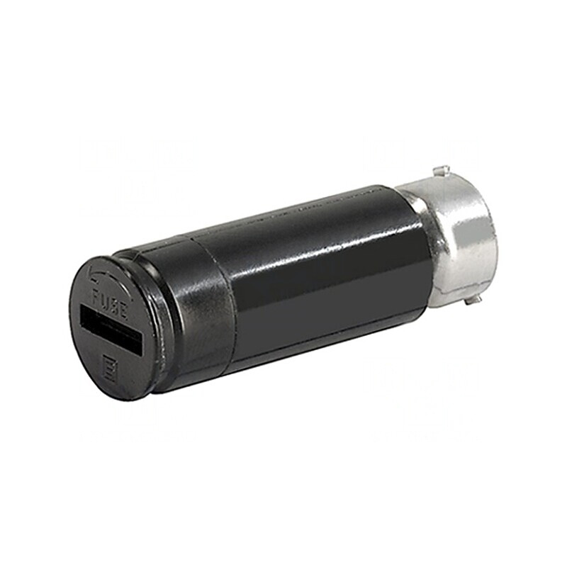 Adaptor Siguranțe Cilindrice 6,3x32mm 10A 500VAC Negru | Electronic-mag.ro | Componente Electronice
