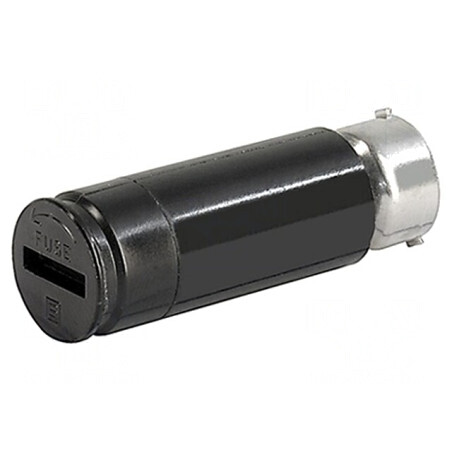 Adaptor Siguranțe Cilindrice 6,3x32mm 10A 500VAC Negru | Electronic-mag.ro | Componente Electronice