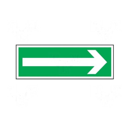 Indicator de evacuare 100x300mm PLA | Electronic-mag.ro | Componente Electronice