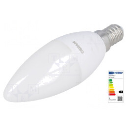 Lampă LED E14 5,7W Alb Cald 2700K 470lm