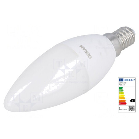 Lampă LED E14 5,7W Alb Cald 2700K 470lm | Electronic-mag.ro | Componente Electronice