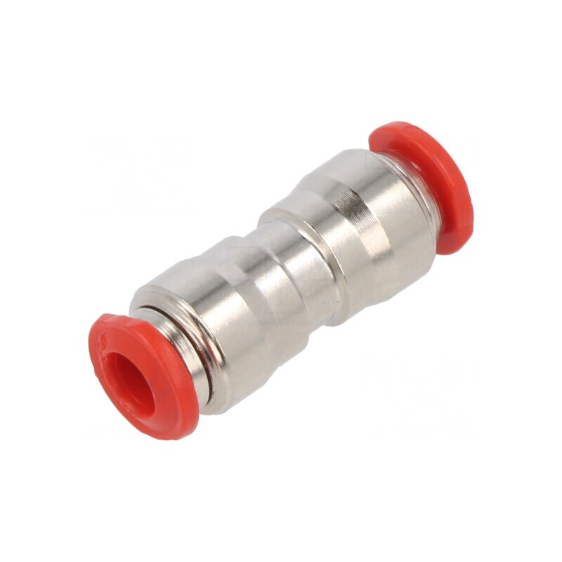 Racord Push-In Trecere Alamă Nichelată 20 bar | Electronic-mag.ro | Componente Electronice