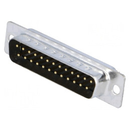 D-Sub 25-Pin Mufă Tată Aurită pentru Lipire | Electronic-mag.ro | Componente Electronice