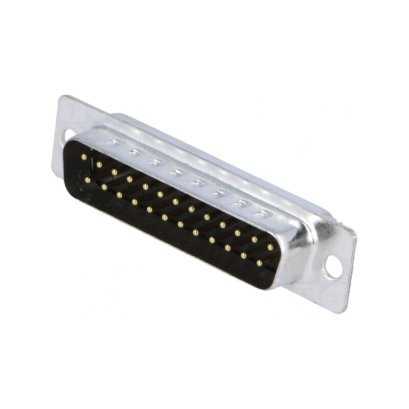 D-Sub 25-Pin Mufă Tată Aurită pentru Lipire | Electronic-mag.ro | Componente Electronice