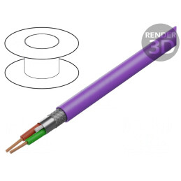 Cablu PROFIBUS 1x2x24AWG PVC Violet | Electronic-mag.ro | Componente Electronice