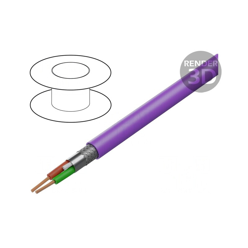 Cablu PROFIBUS 1x2x24AWG PVC Violet | Electronic-mag.ro | Componente Electronice Cablu PROFIBUS 1x2x24AWG PVC Violet | Electronic-mag.ro | Componente Electronice