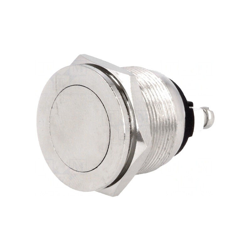 Comutator Anti-Vandalism 2A/250VAC IP40 Ø19mm | Electronic-mag.ro | Componente Electronice